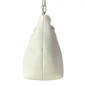 Christian Dior Bow Bag Shoulder Chain Ivory White Lambskin